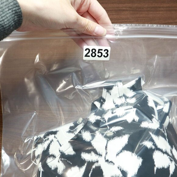 Swim Solutions Printed Tummy Control One-Piece Swimsuit Women's 16 Black Beach - Picture 14 of 15